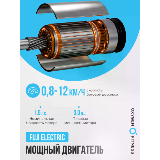 Беговая дорожка реабилитационная домашняя OXYGEN FITNESS REVIVE C 