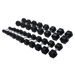 Набор гантелей гексагональных (пары) от 1-50 кг VF-SET1110