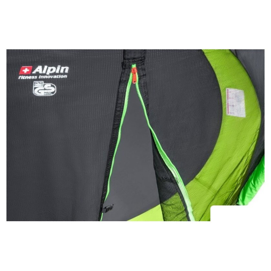 Батут Alpin 2.52 м с защитной сеткой и лестницей