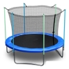 Батут Atlas Sport 312 см - 10ft (с лестницей, внутренняя сетка, синий)