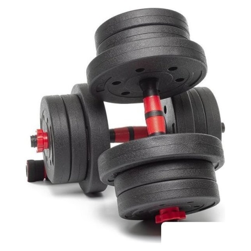 Набор гантелей с соединительным грифом  AMETIST композитные 20 кг