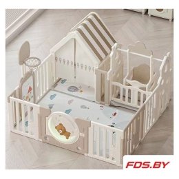 Игровой манеж DeLuxe House&Storage 150х180 Camel PPLXSWH180WC UNIX kids 9782419