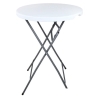 Стол Calviano складной, пластиковый, круглый 80 см (белый)