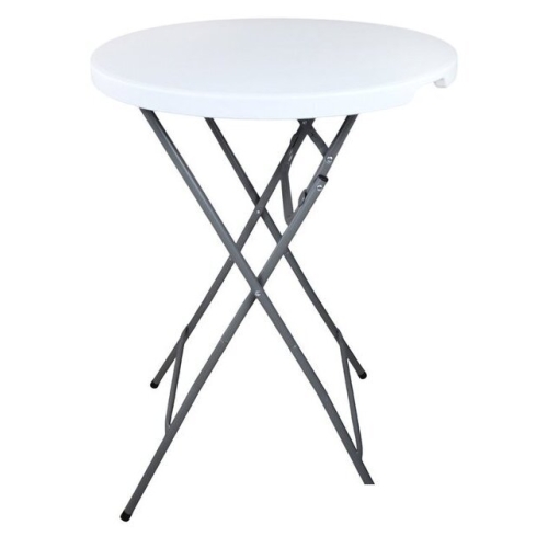 Стол Calviano складной, пластиковый, круглый 80 см (белый)