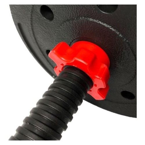 Набор гантелей с соединительным грифом  AMETIST композитные 20 кг