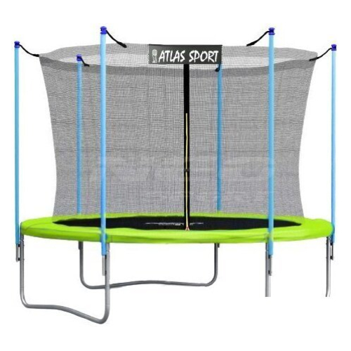 Батут Atlas Sport 183 см - 6ft (внутренняя сетка, зеленый)