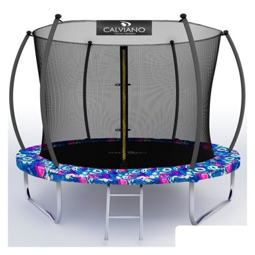 Батут Calviano Inside Master Smile 312 см - 10ft (внутренняя сетка, с лестницей)