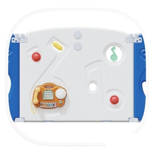 Игровой манеж UNIX kids SUPREME Music 160x160 Blue с качелями