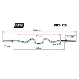 Гриф для штанги Alpin BBZ-120 11135078
