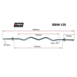 Гриф для штанги Alpin BBW-120 11135079