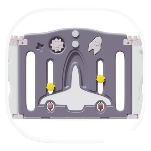 Игровой манеж UNIX kids SUPREME Space 200x200 Rose с качелями