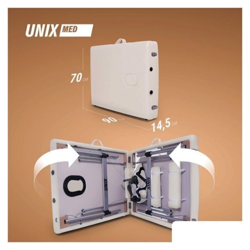 Массажный стол Unix Master 2 Section (white)
