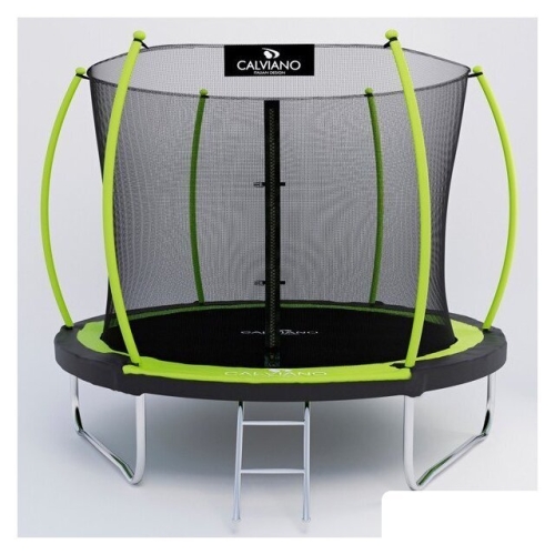 Батут Calviano Inside Master Green 252 см - 8ft (внутренняя сетка, с лестницей)