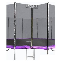 Батут Atlas Sport 490 см - 16ft Basic (с лестницей, внешняя сетка, сливовый) 8834604