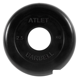 Диск MB Barbell Атлет 51 мм (1x2.5 кг) 2306411