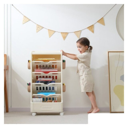 Стеллаж UNIX kids Babyrack (4 уровня, бежевый) 10205353