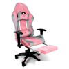 Игровое (геймерское) кресло Calviano 1585 (серый/розовый велюр)