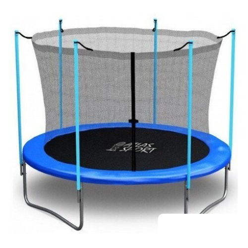 Батут Atlas Sport 183 см - 6ft (внутренняя сетка, синий)