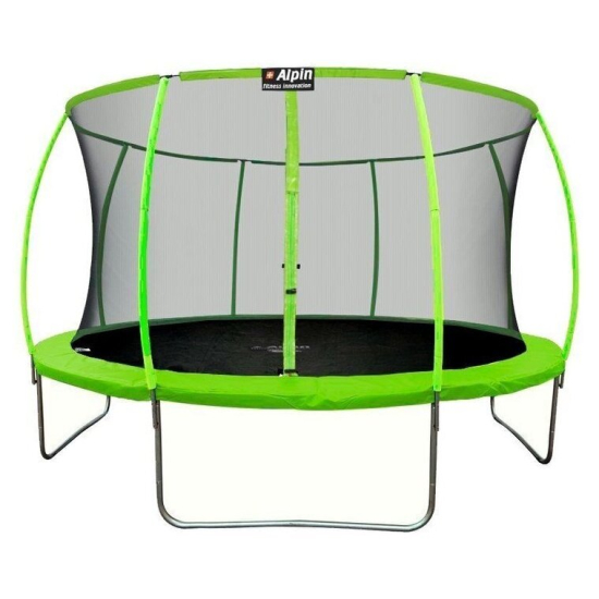 Батут Alpin Sky 12ft - 374 см с защитной сеткой и лестницей