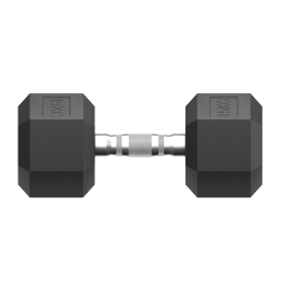 Гантель гексагональная UNIX Fit обрезиненная 15 кг, 2 шт.