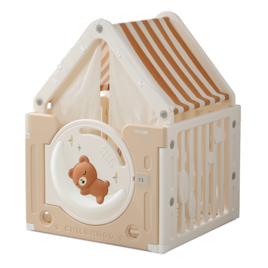 Домик UNIX Kids Bear on the moon / Медведь на луне бежевый