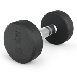 Гантель UNIX Fit PRO круглая обрезиненная 5 кг, 2 шт.