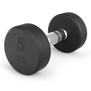 Гантель UNIX Fit PRO круглая обрезиненная 5 кг, 2 шт.