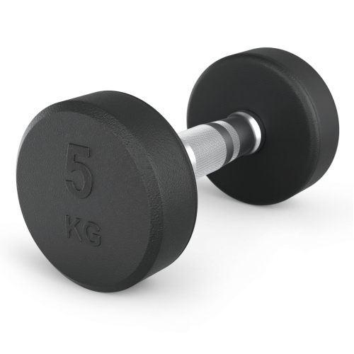 Гантель UNIX Fit PRO круглая обрезиненная 5 кг, 2 шт.