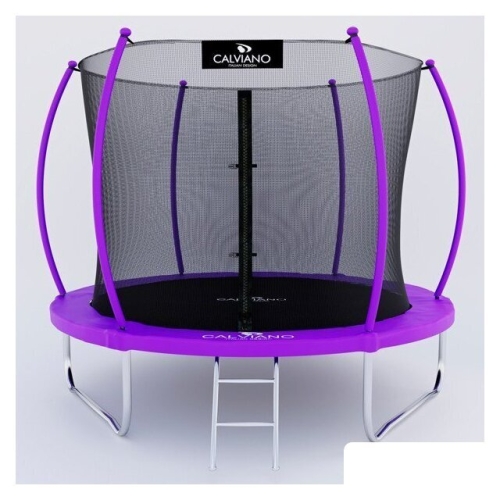 Батут Calviano Inside Master Purple 252 см - 8ft (внутренняя сетка, с лестницей)