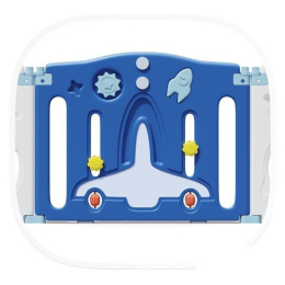 Игровой манеж UNIX kids SUPREME Space 160x160 Blue с качелями 9782450