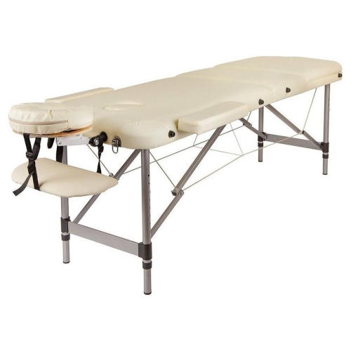 Массажный стол Atlas Sport складной 3-с алюминиевый 60 см (бежевый)