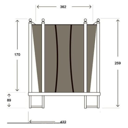 Батут Hasttings Classic (426 см, зеленый) 2187458