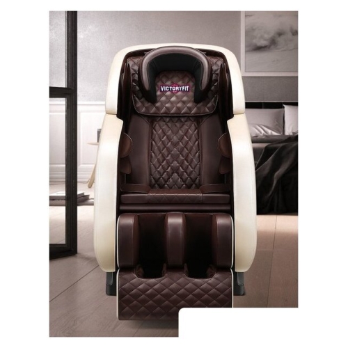 Массажное кресло VictoryFit VF-M10 (коричневый/бежевый)