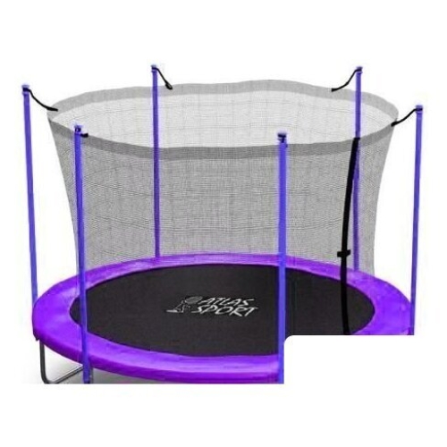 Батут Atlas Sport 183 см - 6ft (без лестницы, внутренняя сетка, сливовый)