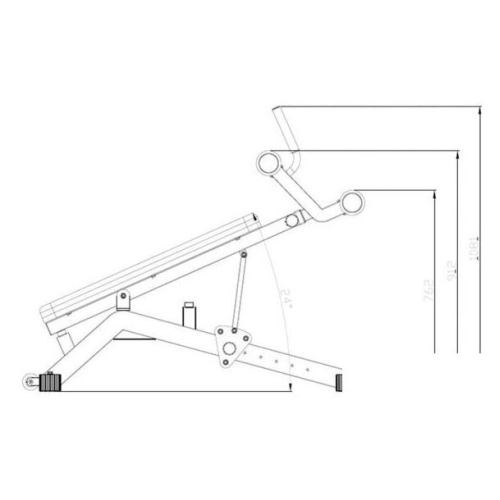 Силовая скамья DFC D2320