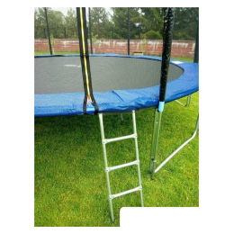 Батут Atlas Sport 490 см - 16ft Pro (с лестницей, внешняя сетка, синий) 364081