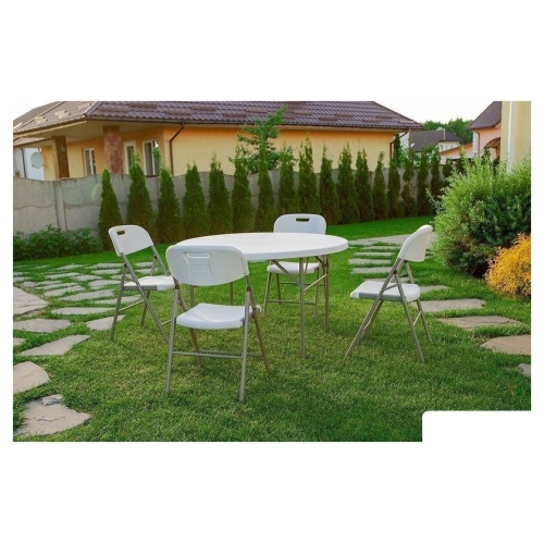 Стул Calviano Складной пластиковый (белый)