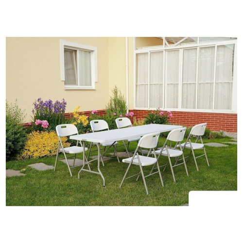 Стул Calviano Складной пластиковый (белый)