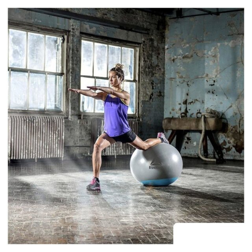 Гимнастический мяч Reebok Gymball RAB-40015BL 55 см (серый/голубой)