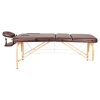 Массажный стол Atlas Sport 70 см складной 3-с деревянный (коричневый)