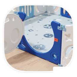 Игровой манеж UNIX kids SUPREME Space 160x160 Blue 9782459
