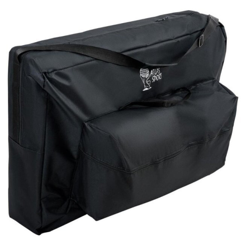 Массажный стол Atlas Sport складной 3-с деревянный 60 см (черно-оранжевый)