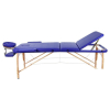Массажный стол Atlas Sport 60 см складной 3-с деревянный (синий)