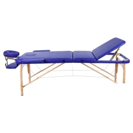 Массажный стол Atlas Sport 60 см складной 3-с деревянный (синий) 9965126