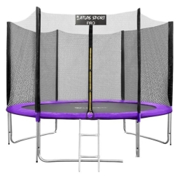 Батут Atlas Sport 252 см - 8ft Pro (с лестницей, внешняя сетка, сливовый) 8682771