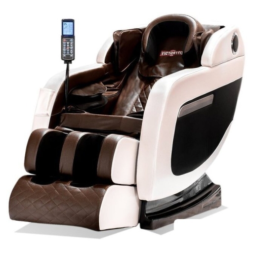 Массажное кресло VictoryFit VF-M10 (коричневый/бежевый)