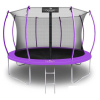 Батут Calviano Inside Master Purple 374 см - 12ft (внутренняя сетка, с лестницей)