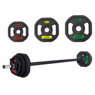 Штанга для аэробики с дисками (2x5kg /2x2.5kg /2x1.25kg) Smith Сила (Strength) PXPMS 05