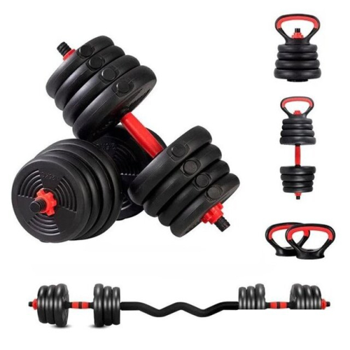 Набор гантелей AMETIST со штангой и гирями 7в1 30 кг