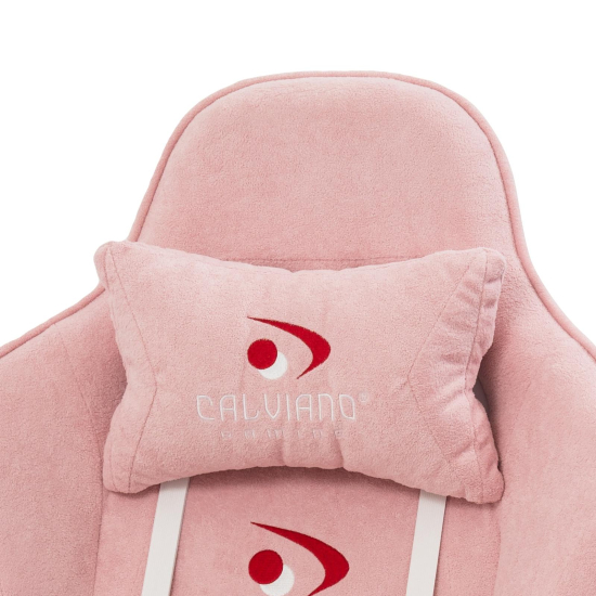 Вибромассажное кресло Calviano AVANTI ULTIMATO pink fabric